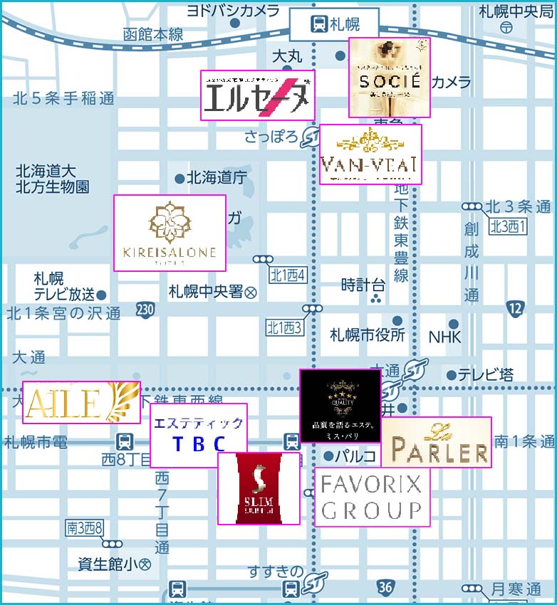 地図用札幌
